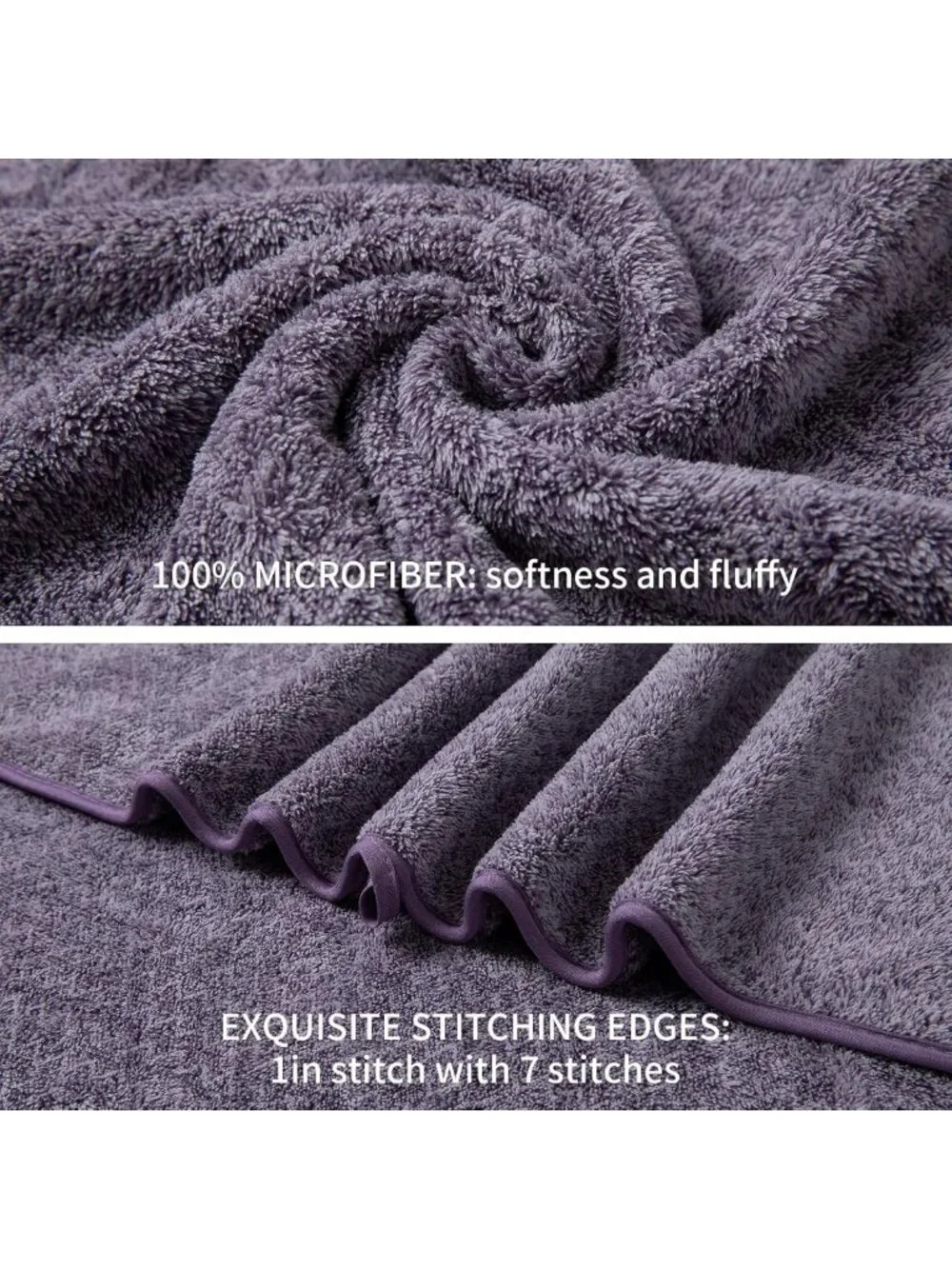 Ultra Soft 12-Piece Bath Towel Set - Quick Dry, Extra Absorbent, Family Towels